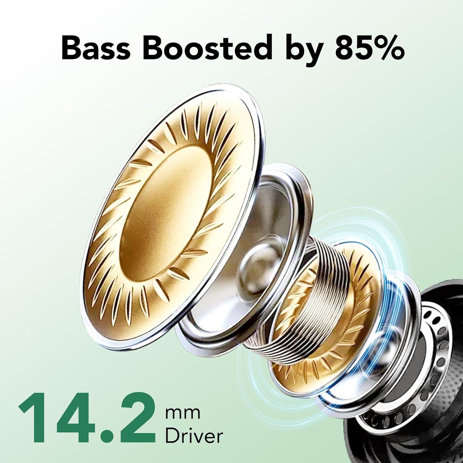 Wireless Earbuds, Bluetooth Headphones 5.3, 50H Playtime LED Display Deep Bass Ear Buds with 4 ENC Noise Cancelling Mic, IP7 Waterproof in-Ear Earphones for Phone Tablet Laptop Sports - Image 2