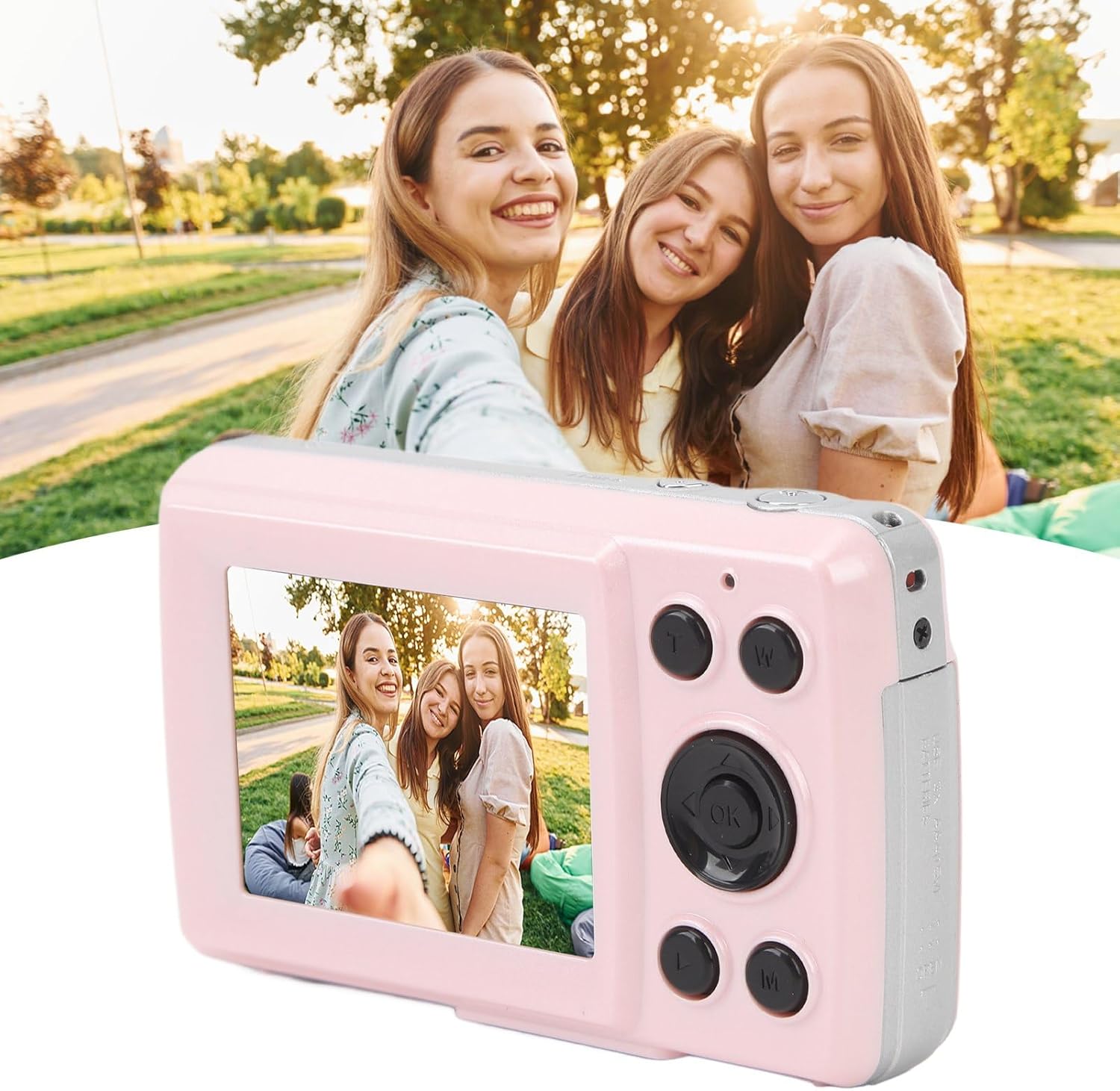 Digital Camera, 1080P Full HD 16X Zoom 64MP Digital Point and Shoot Camera, 2.4 Inch IPS Screen Auto Focus Vlogging Camera for Kids Teens Adult Beginner () - Image 7