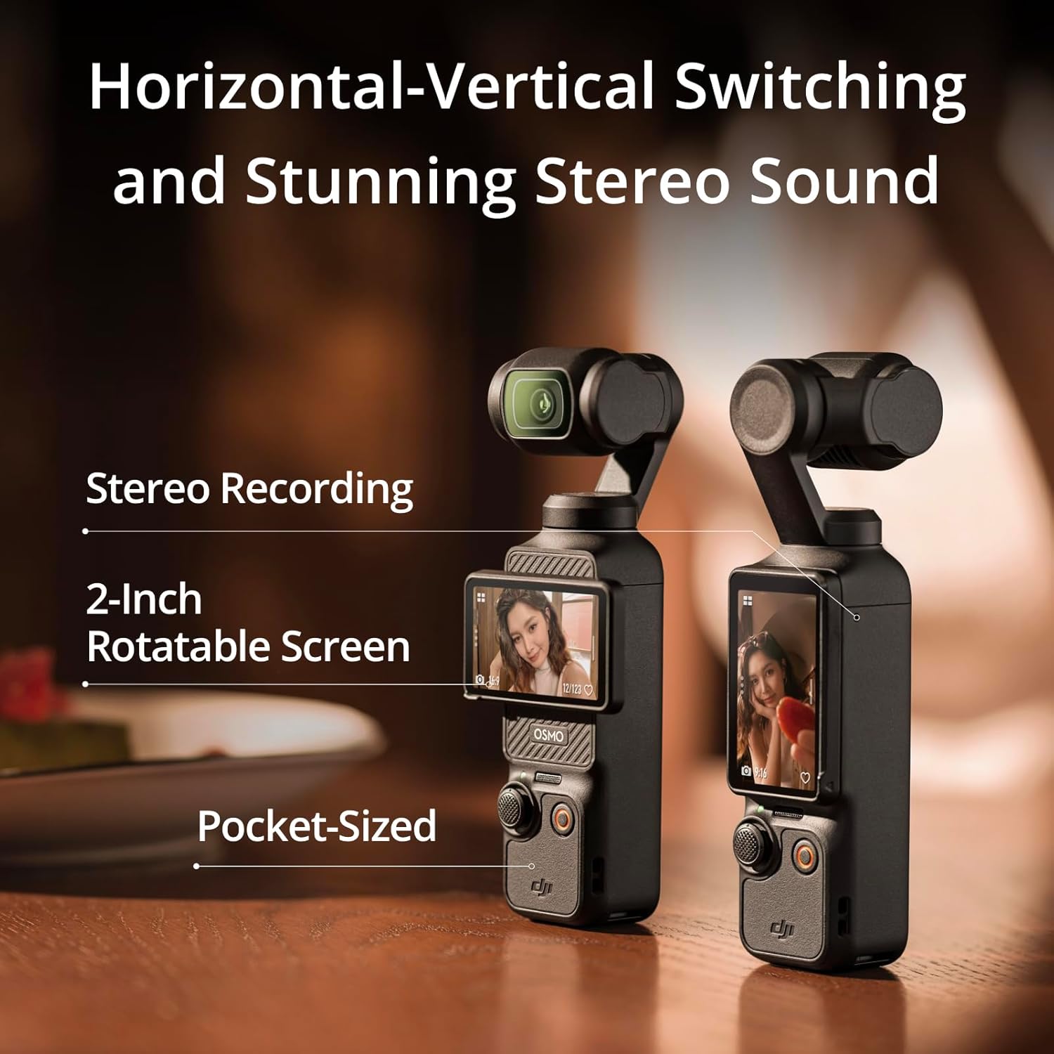 DJI Osmo Pocket 3, Vlogging Camera with 1'' CMOS & 4K/120fps Video, 3-Axis Stabilization, Fast Focusing, Face/Object Tracking, 2" Rotatable Touchscreen, Digital Camera for Photography, YouTube - Image 4