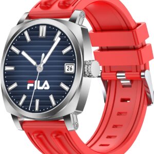 Fila Smart Watch for Men Women, 1.43'' AMOLED Fitness Tracker with Heart Rate/Sleep Monitor, 130+ Sport Modes, Pedometer, Activity Tracker for Android iOS