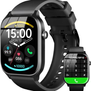 Smart Watch for Men Women- Answer/Make Call, 2024 IP68 Waterproof Fitness Tracker Watch with Heart Rate Monitor Sleep Step Counter Activity Smartwatch for Samsung Andriod iPhone iOS Compatible