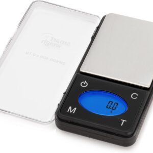 Smart Weigh ZIP600 Ultra Slim Digital Pocket Scale 600g by 0.1g with Counting Feature,Gram Scale and Ounce Scale, High Precision Accuracy