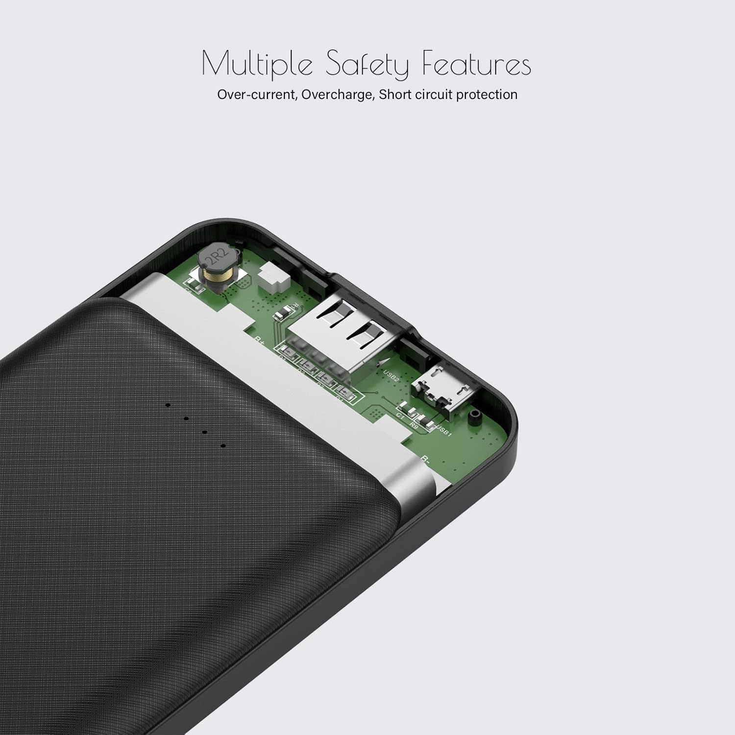 Miady 2-Pack 5000mAh Mini Portable Charger, 5V 2.4A USB-C Output Fast Charging Battery Pack Travel Small Power Bank Phone Charger Compatible with iPhone 16/15 Samsung S24/S22 Google iPad Android etc - Image 5