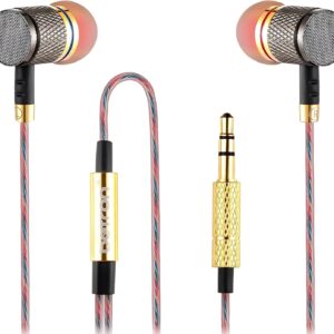 Betron YSM1000 Earphones in Ear Headphones Wired 3.5mm Jack Tangle-Free Cable Case and Noise Isolating Earbuds