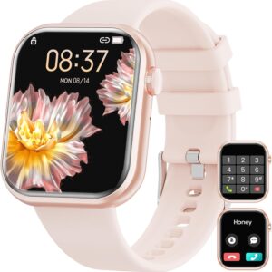 Smart Watches for Women Android IPhone Compatible[Calls/Answer/Dial]𝟐𝟎𝟐𝟓 Upgraded 1.84" womens watch with Heart Rate/Sleep Monitor,100+ Sports Fitness Tracker Pedometer for Walking Steps Miles