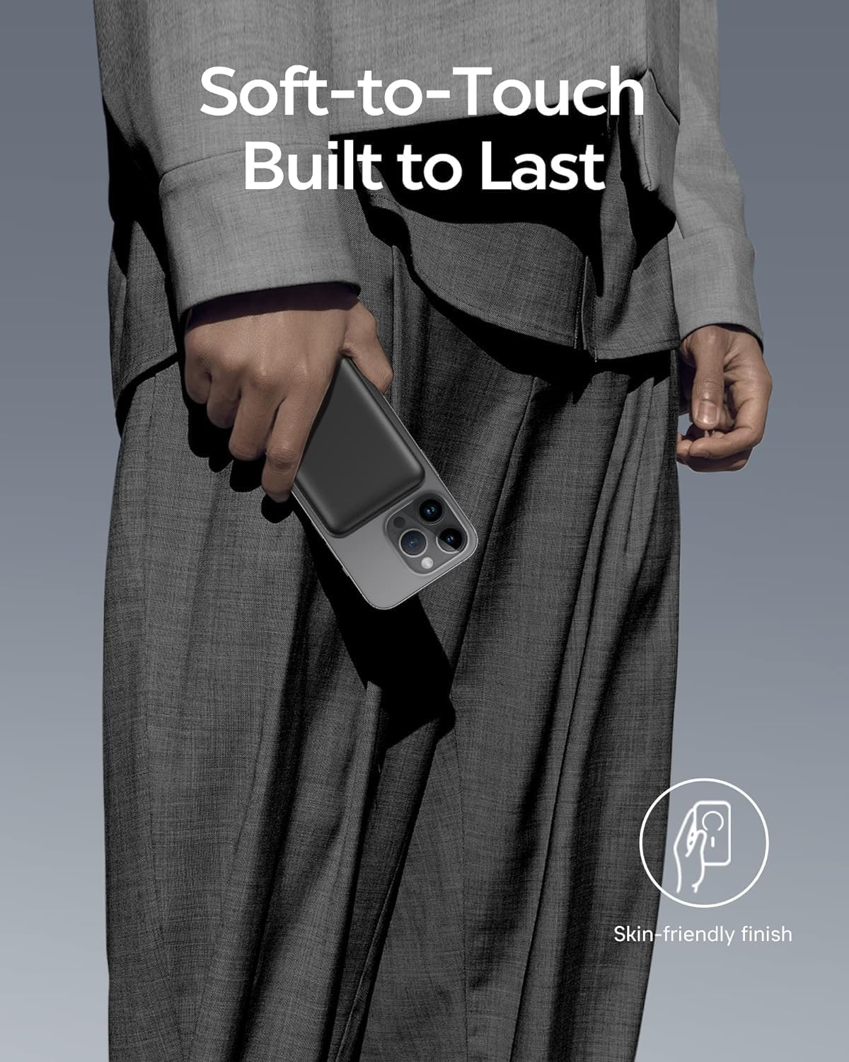 Baseus for MagSafe Portable Charger,10000mAh Wireless Magnetic Power Bank with Type-C Cable 20W PD Charging, Slim Phone Battery Pack for iPhone 16/16 Pro/16 Pro Max, iPhone 15/14/13/12 Series -(Black) - Image 7