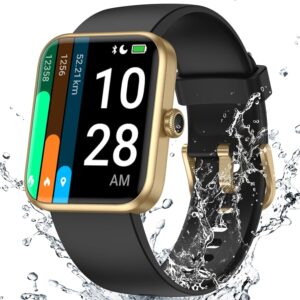 40mm Small Smart Watch for Women, 50 Meters Waterproof Sport Step Counter, Fitness Tracker Watch with Heart Rate Blood Oxygen Monitor, Alexa-Built in Smartwatch Pedometer Digital Watch