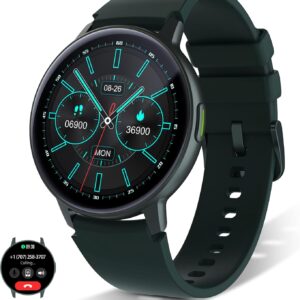 Smart Watches for Men Women with Answer/Make Calls, 1.3" AMOLED Smartwatch for Android/iOS Phones, IP68 Waterproof Fitness Watch with Heart Rate/Blood Oxygen/Sleep Monitor