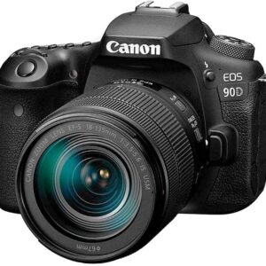 Canon DSLR Camera [EOS 90D] with 18-135 is USM Lens | Built-in Wi-Fi, Bluetooth, DIGIC 8 Image Processor, 4K Video, Dual Pixel CMOS AF, and 3.0 Inch Vari-Angle Touch LCD Screen, Black