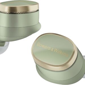 Bowers & Wilkins Pi8 Wireless Earbuds (Jade Green), in-Ear Bluetooth Earphones with Qualcomm Chipset & aptX Lossless, Active Noise Cancelling Earbuds, 3 Built-in Mics, 15-Min Quick Charging