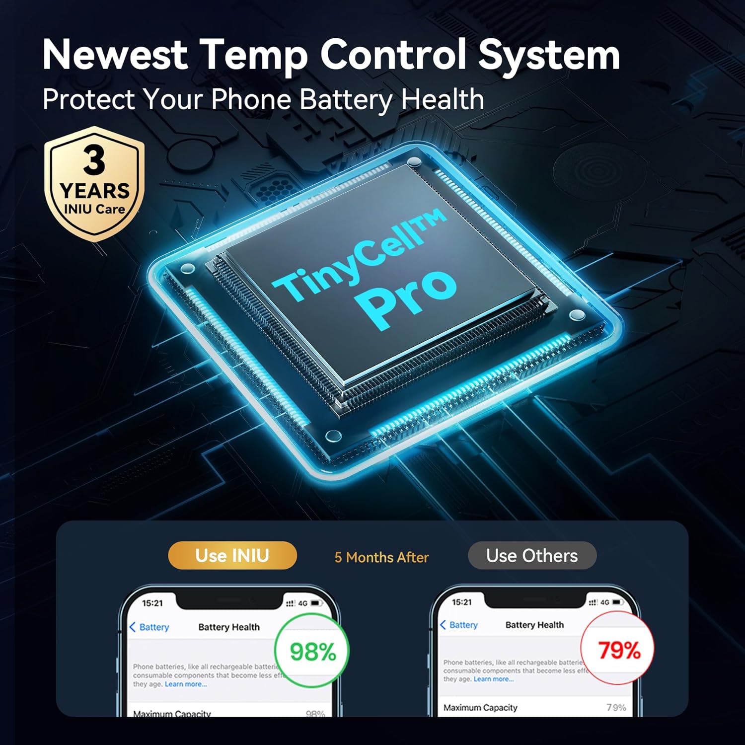 INIU Portable Charger, Ultra Small 10000mAh 45W PD Power Bank, USB C in&Out Fast Charging Battery Pack, External Phone Powerbank Compatible with iPhone 15 14 13 12 Samsung S22 S21 - Image 7