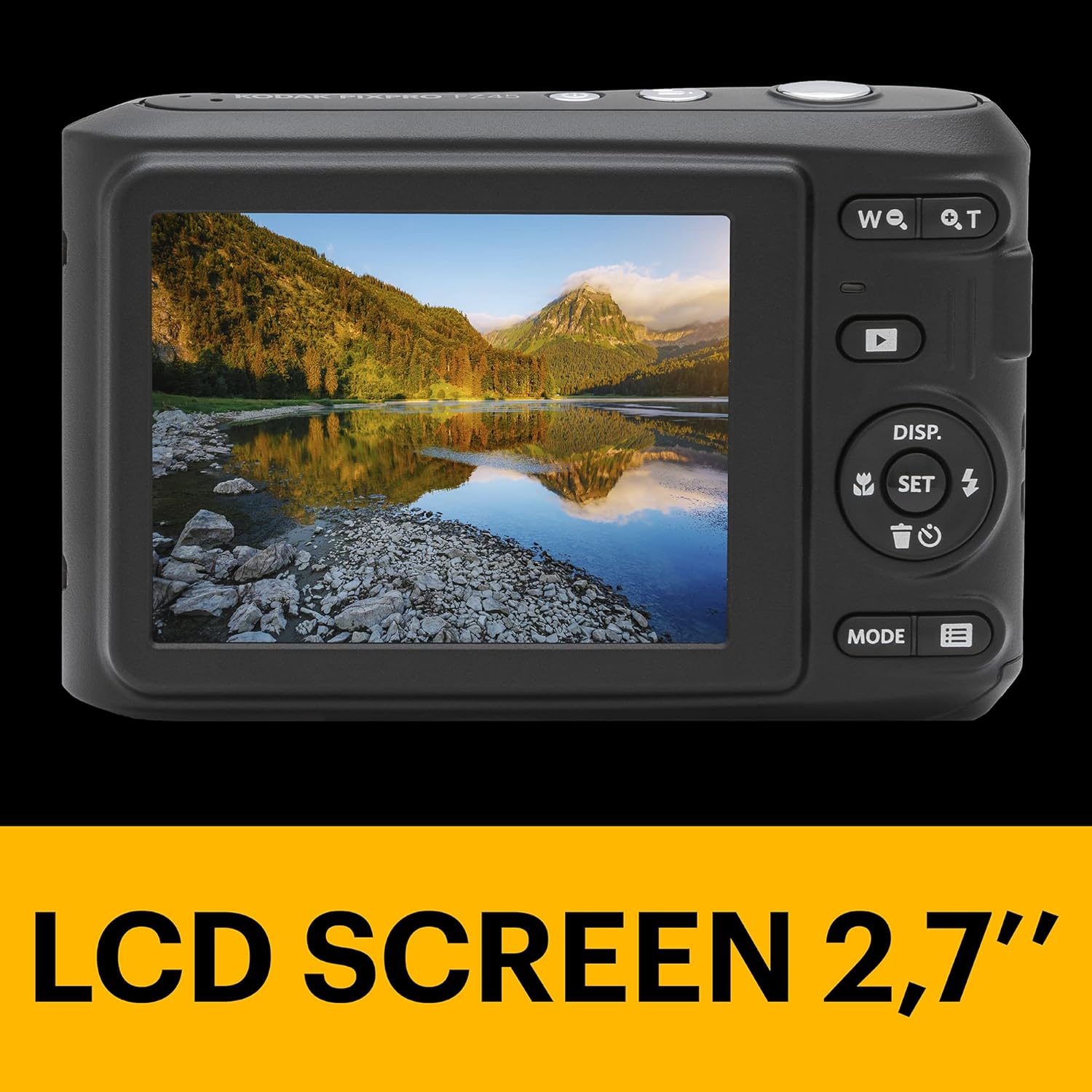 KODAK PIXPRO Friendly Zoom FZ45-WH 16MP Digital Camera with 4X Optical Zoom 27mm Wide Angle and 2.7" LCD Screen (White) - Image 4