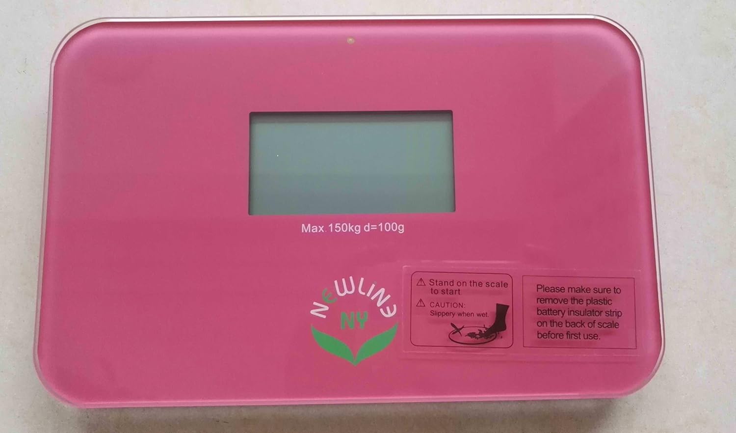 NewlineNY Step-on Super Mini Smallest Travel Bathroom Scale with Protection Sleeve: SBB0638SM-SI(Strawberry Ice)+S001MG - Image 4