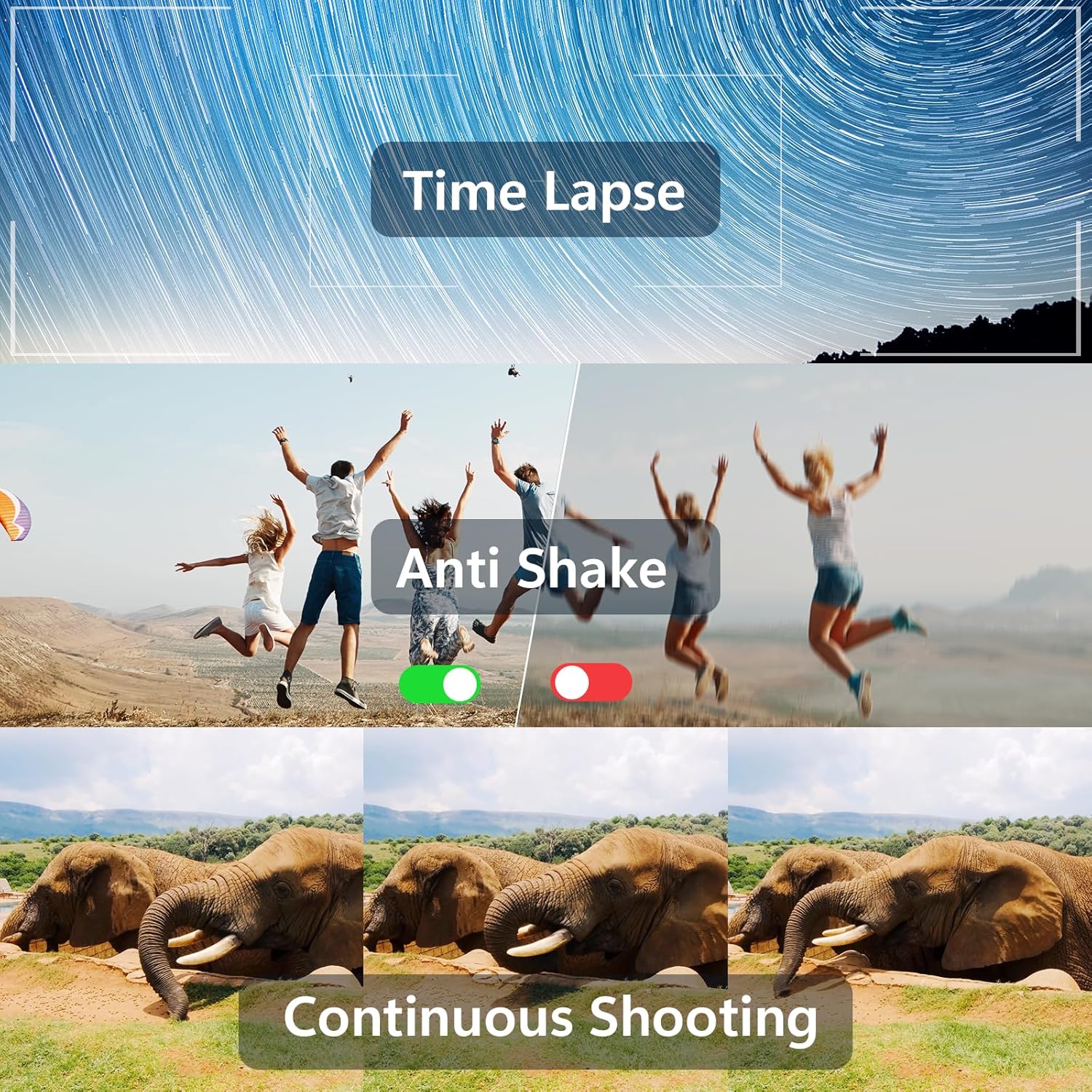 4K Digital Camera, Photography Autofocus 48MP YouTube Vlogging Camera, 16X Digital Zoom Video Camera Anti-Shake with 32GB Micro Card, Compact Point and Shoot Travel Cameras for Gifts(Brown) - Image 3