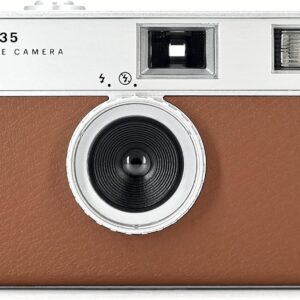 KODAK EKTAR H35 Half Frame Film Camera, 35mm, Reusable, Focus-Free, Lightweight, Easy-to-Use (Brown) (Film & AAA Battery are not Included)