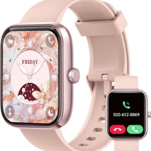 Smart Watch, 1.83'' Smartwatch Women Men Answer Make Calls, Alexa Fitness Watch, IP68 Waterproof Fitness Tracker Watch, Heart Rate / Sleep Monitor, 100+ Sports Pedometer Watch for android & iOS Phone