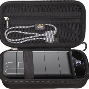 Aproca Black Portable Hard Storage Case, for Morfec Power Bank Fast Charging 50000mAh - 22.5W Portable Charger
