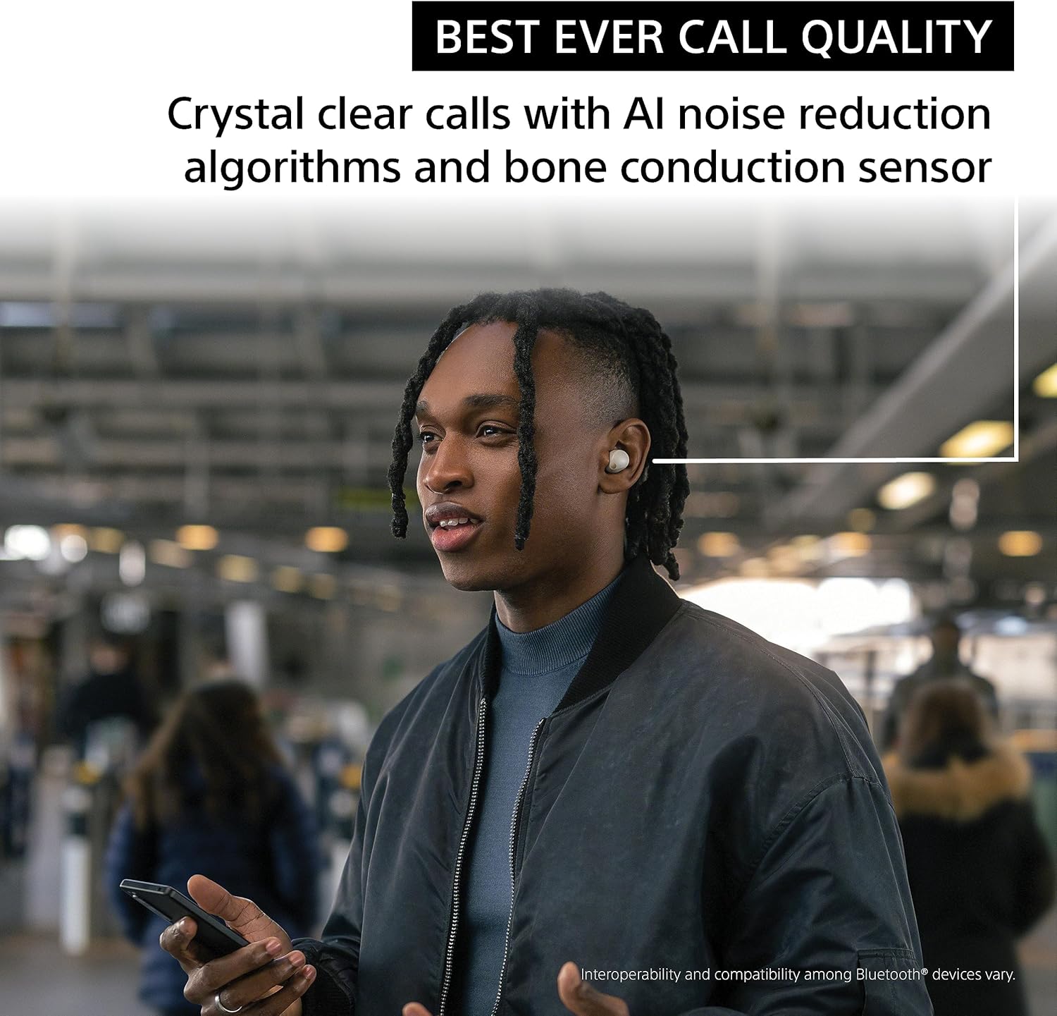 Sony WF-1000XM5 The Best Truly Wireless Noise Cancelling Earbuds, Made from Recycled Plastic Materials, Clear Bluetooth Signal, Adaptive Sound Control with AI, Xm5 Headphones, Black - Image 4