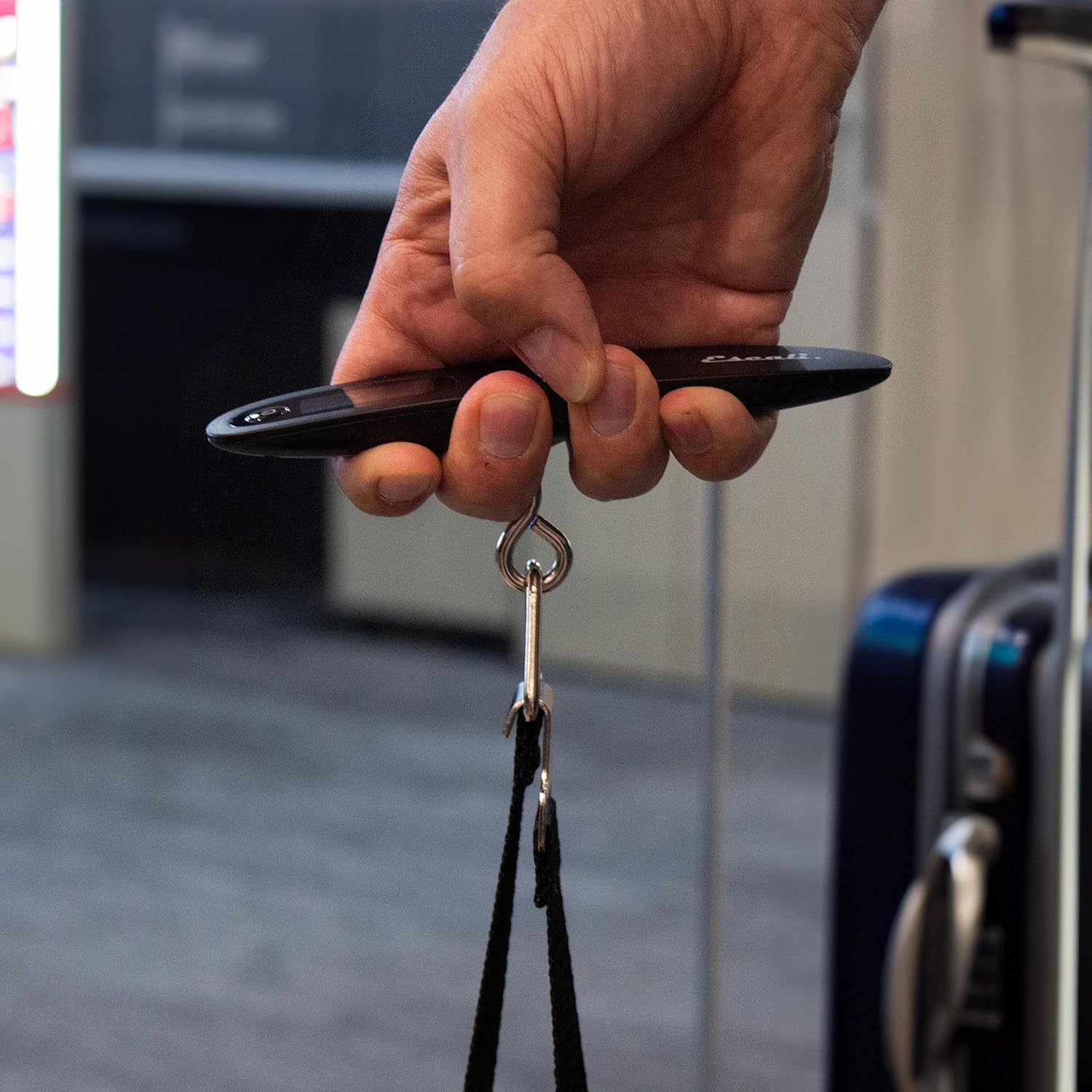 Escali Velo Slimline Portable Travel Luggage Scale with 110 lb Capacity, Black - Image 5